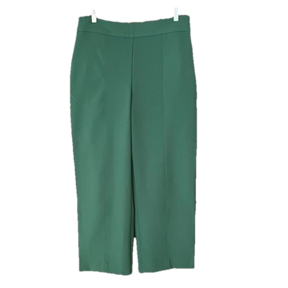 Ann Taylor The Straight Crop Size 10 Green Hi Rise Women’s Dressy Pants NWT